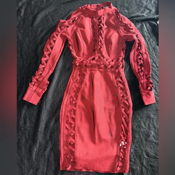 knee length dresses for ladies Ripped dress – Famore main image 1